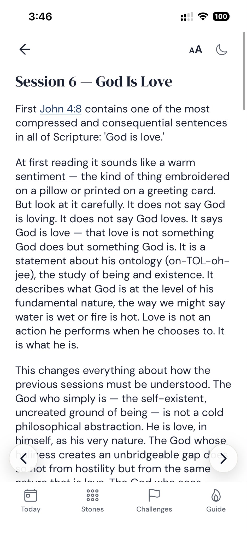 Scripture reader in 12 Stones
